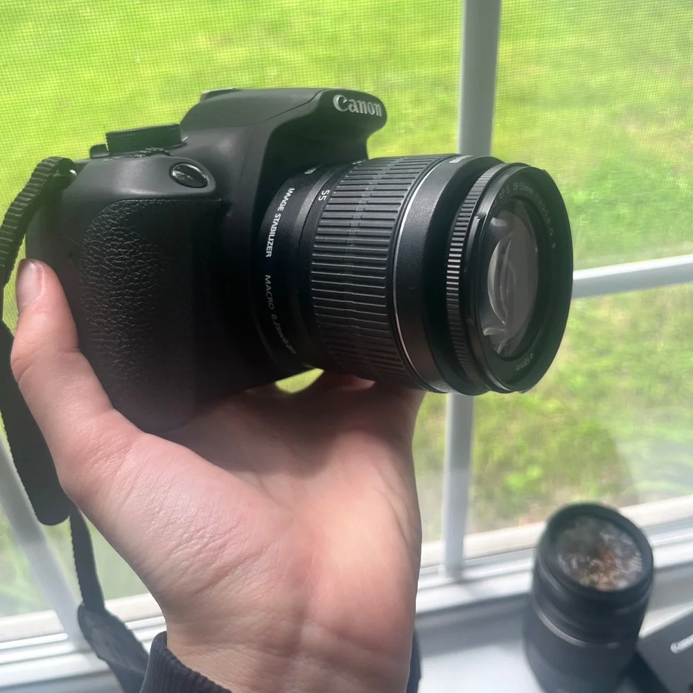 Canon T-5 Camera + Lense + Travel Bag. Had for a few years and never used!